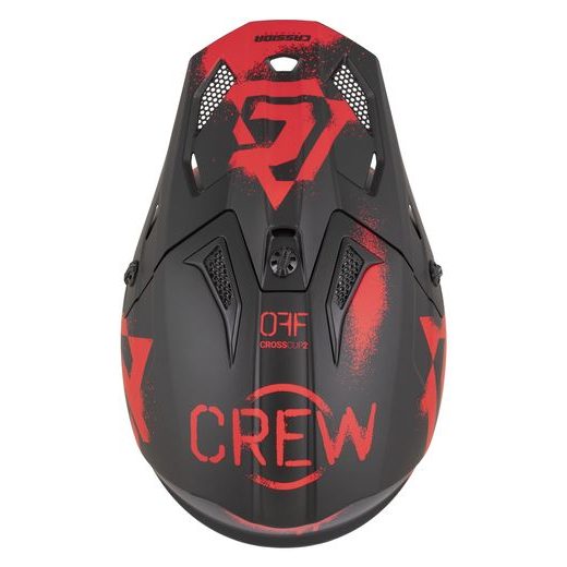 PŘILBA CROSS CUP 2 CREW, CASSIDA (ČERNÁ MATNÁ/ČERVENÁ) 2026