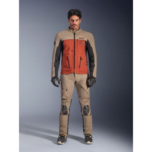 BUNDA AMT-8 STRETCH DRYSTAR XF, ALPINESTARS (HNĚDÁ/ORANŽOVÁ/ČERNÁ) 2026