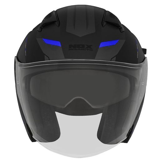 PŘILBA N130 KLINT, NOX (ČERNÁ MATNÁ,MODRÁ) 2024