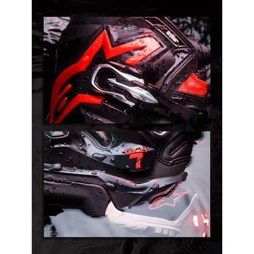 BOTY TECH 7 ENDURO DRYSTAR, ALPINESTARS (ČERNÁ/ČERVENÁ FLUO/BÍLÁ) 2026