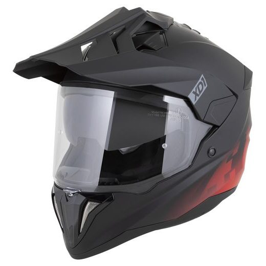 PŘILBA XD1, ZED (ČERNÁ MATNÁ/ČERVENÁ) 2026