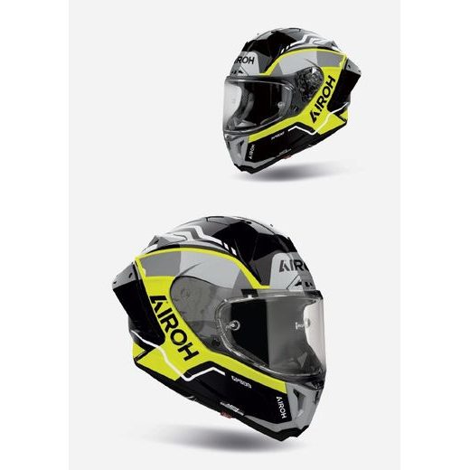 PŘILBA GP800 LANE, AIROH (FLUO ŽLUTÁ LESKLÁ) 2027