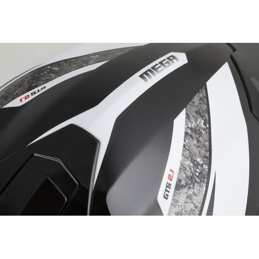 PŘILBA INTEGRAL GTS 2.1 MEGA, CASSIDA (ČERNÁ/BÍLÁ/ČERVENÁ) PLEXI S PŘÍPRAVOU PRO PINLOCK 2026