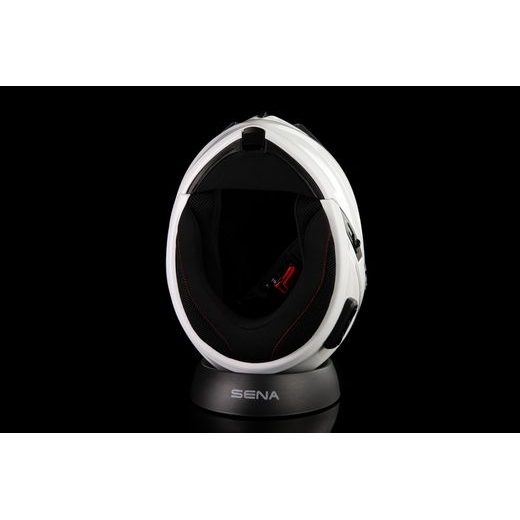 BLUETOOTH PŘILBA S HEADSETEM OUTRUSH R, SENA (LESKLÁ BÍLÁ)