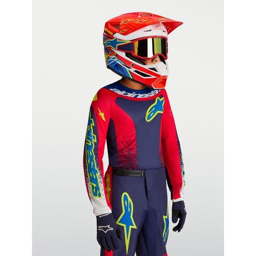 DRES FLUID DRAG YOUTH, ALPINESTARS, DĚTSKÉ (TMAVĚ MODRÁ/ČERVENÁ/ZELENÁ/BÍLÁ) 2027
