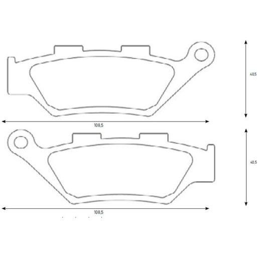BRZDOVÉ DESTIČKY ACCOSSATO AGPA186 ST