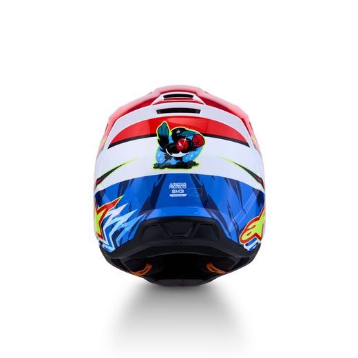 PŘILBA S-M3 FALCON, ALPINESTARS (ČERVENÁ FLUO/BÍLÁ/ŽLUTÁ FLUO) 2027