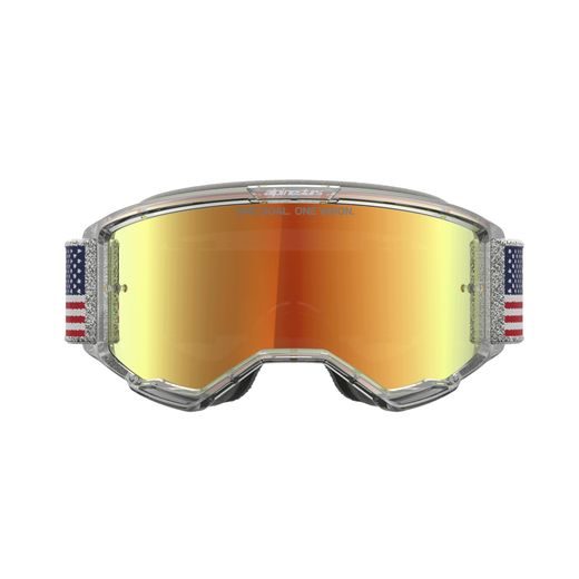 BRÝLE VISION 5 LIMITOVANÉ EDICE FIFTYFOLD, ALPINESTARS (MODRÁ/ČERVENÁ/BÍLÁ, ZRCADLOVÉ ČERVENÉ PLEXI) 2026