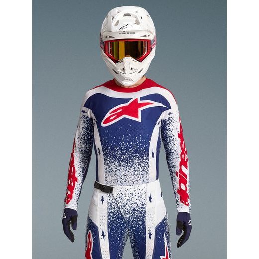 DRES TECHSTAR LIMITOVANÁ EDICE UNITY, ALPINESTARS (ČERVENÁ/BÍLÁ/MODRÁ) 2026