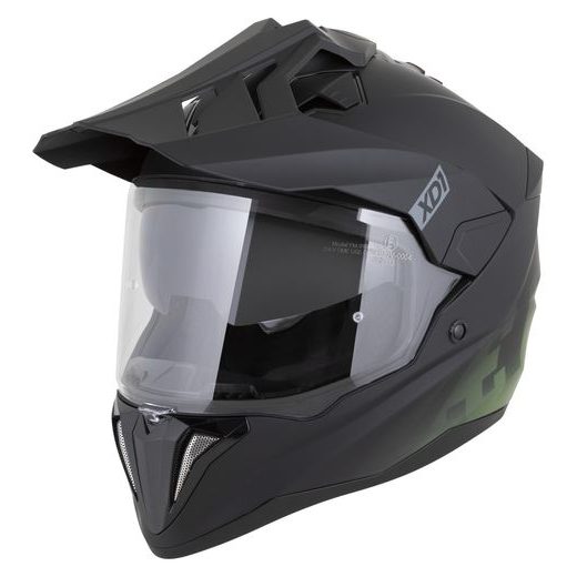 PŘILBA XD1, ZED (ČERNÁ MATNÁ/TMAVĚ ZELENÁ) 2026