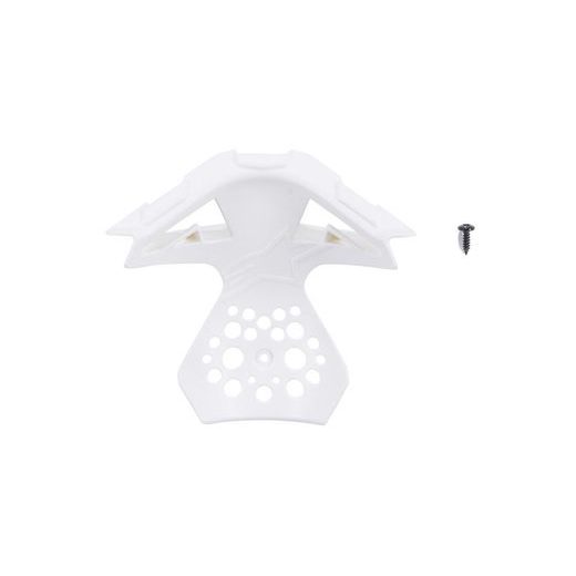 VRCHNÍ A VNITŘNÍ DÍL KRYTU BRADOVÉ VENTILACE PRO PŘILBY SUPERTECH S-M10 A S-M8, ALPINESTARS (BÍLÁ, VERZE ECE 22.05)