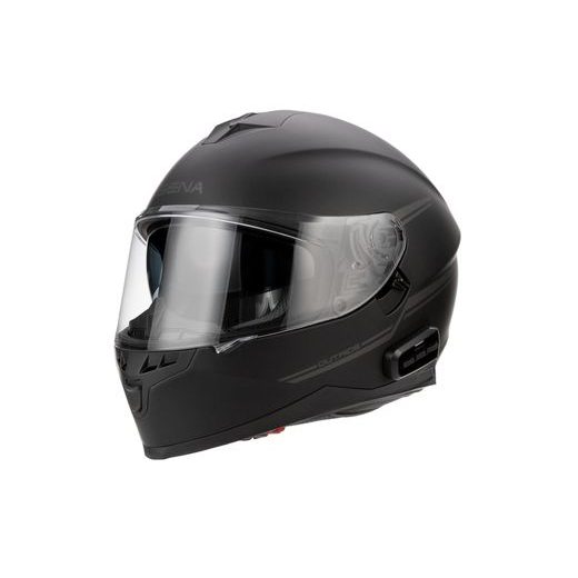 MESH PŘILBA S HEADSETEM OUTRIDE, SENA (MATNÁ ČERNÁ)