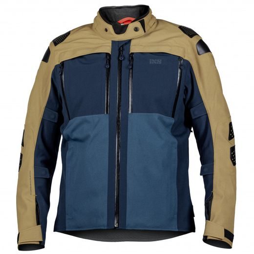 BUNDA S LAMINOVANOU MEMBRÁNOU IXS TOURSTER-STX 3.0 X2-111407 POUŠTNÍ HNĚDÁ-TMAVĚ MODRO-MODRÁ 5XL