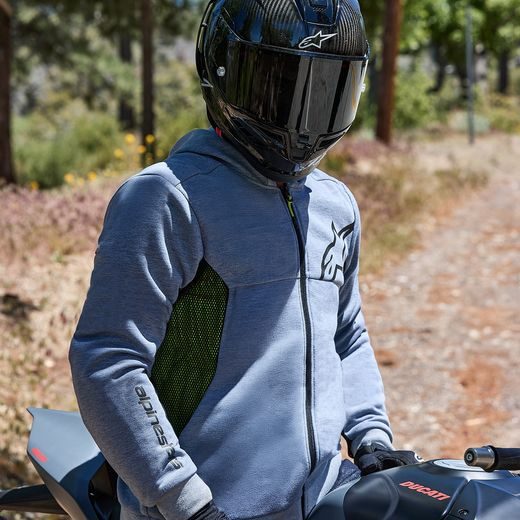 BUNDA CHROME AIR SPORT, ALPINESTARS (ŠEDÁ/ČERNÁ/ŽLUTÁ FLUO) 2026