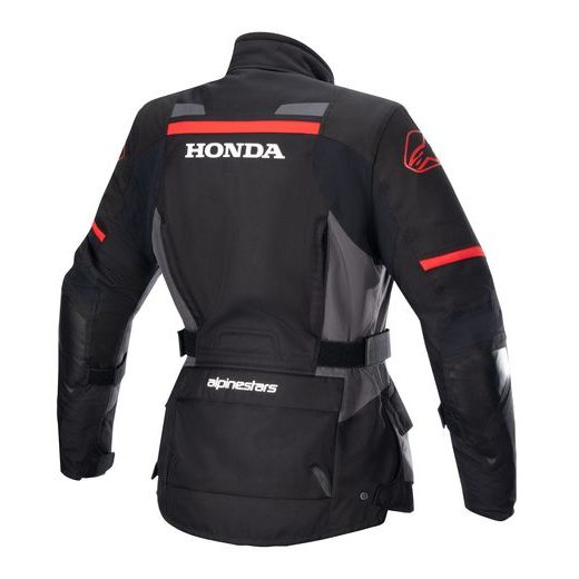 BUNDA STELLA ANDES DRYSTAR HONDA KOLEKCE, TECH-AIR 5 KOMPATIBILNÍ, ALPINESTARS, DÁMSKÁ (ČERNÁ/ŠEDÁ/ČERVENÁ) 2025