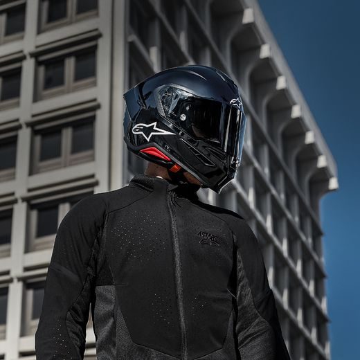 PŘILBA S-R7 SOLID, ALPINESTARS (ČERNÁ) 2026