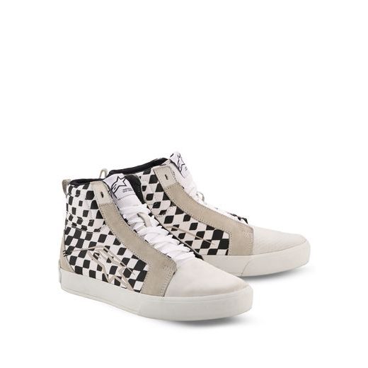 BOTY RIDE-63 CANVAS, ALPINESTARS (ČERNÁ/BÍLÁ/ŠACHOVNICOVÝ VZOR) 2026