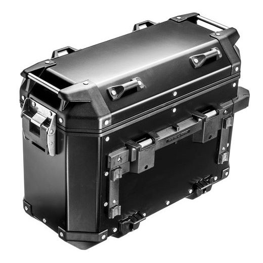 HLINÍKOVÝ BOČNÍ KUFR-PRAVÝ, KAPPA (37L, ČERNÝ)