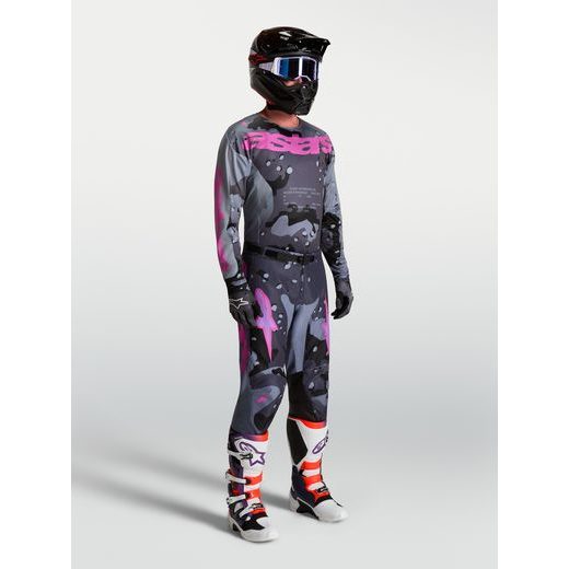 DRES RACER LONE, ALPINESTARS (ŠEDÁ CAMO/FIALOVÁ) 2027