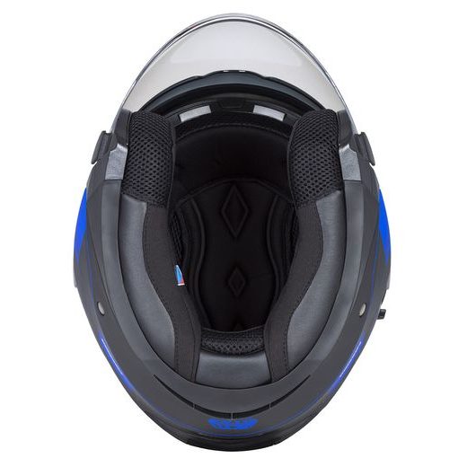 PŘILBA JET TECH ROXOR, CASSIDA (ČERNÁ MATNÁ/MODRÁ/ŠEDÁ/BÍLÁ)