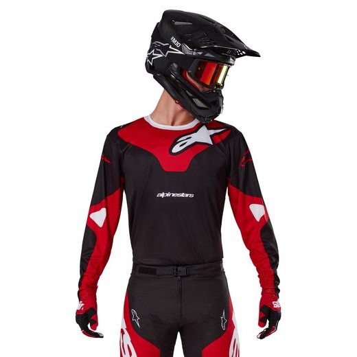 DRES RACER VEIL, ALPINESTARS (ČERNÁ/ČERVENÁ) 2025