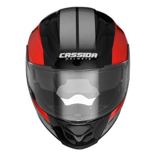 PŘILBA APEX JAWA, CASSIDA (ČERVENÁ/ČERNÁ/ŠEDÁ, BALENÍ VČ. PINLOCK FOLIE)