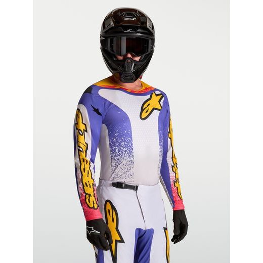 DRES FLUID DRAG, ALPINESTARS (SVĚTLE ŠEDÁ/FIALOVÁ/ZLATÁ) 2027