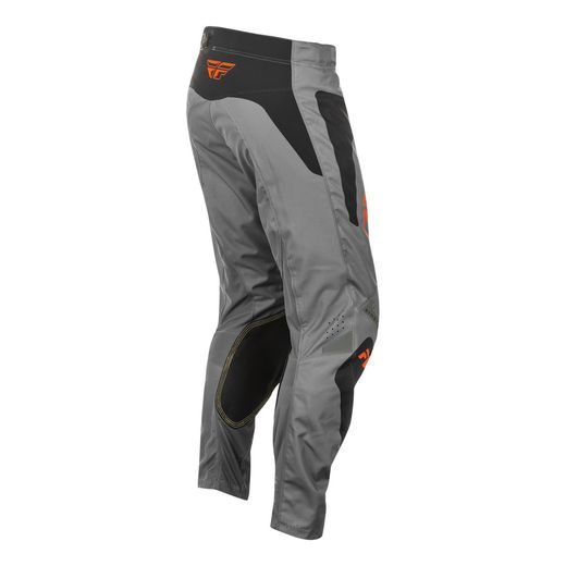 KALHOTY KNETIC SYM, FLY RACING - USA 2025 (ŠEDÁ/ORANŽOVÁ/ČERNÁ)