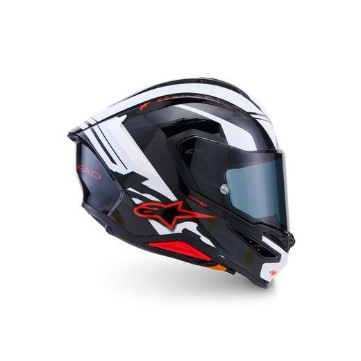 PŘILBA S-R7 A-CORE, ALPINESTARS (ČERNÁ/BÍLÁ/ČERVENÁ) 2026