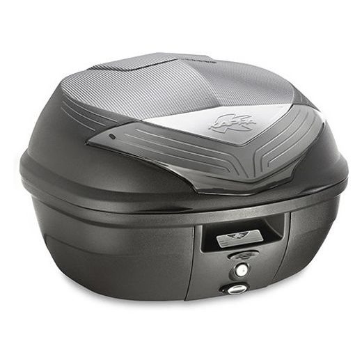 K355NT MONOLOCK TOPCASE, KAPPA (35L, ČERNÝ NELAKOVANÝ + KOUŘOVÁ ODRAZKA)