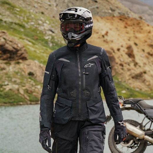 BUNDA STELLA ST-7 GORE-TEX, ALPINESTARS, DÁMSKÁ (ČERNÁ/TMAVĚ ŠEDÁ) 2026
