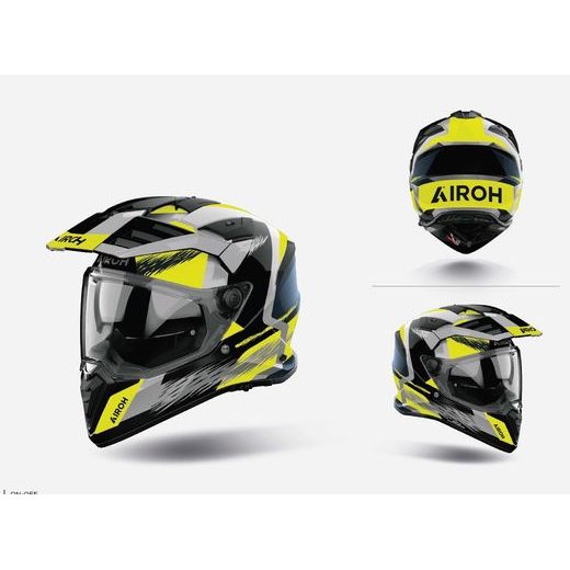 PŘILBA BADX-X AIRSPEED, AIROH (ŽLUTÁ LESKLÁ) 2027