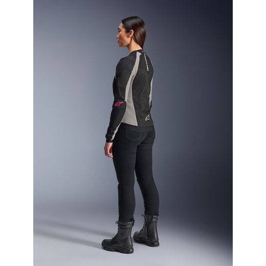 BUNDA STELLA TROOP-AIR, ALPINESTARS, DÁMSKÁ (ČERNÁ/ŠEDÁ/RŮŽOVÁ FLUO) 2026