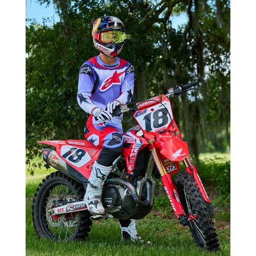 DRES FLUID WURX, ALPINESTARS (FIALOVÁ/ČERVENÁ) 2025