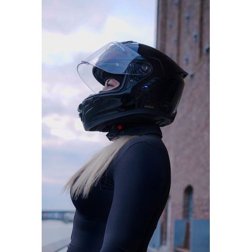 MESH PŘILBA S HEADSETEM PHANTOM, SENA (LESKLÁ ČERNÁ)