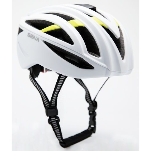 CYKLO PŘILBA S HEADSETEM R2 EVO, SENA (MATNÁ BÍLÁ)