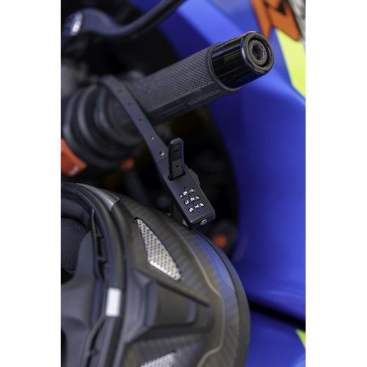 ZÁMEK ZDRHOVACÍ NA PŘILBY A PŘÍSLUŠENSTVÍ COMBI ZIP LOCK, OXFORD (ŽLUTÝ)