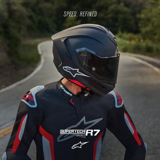 PŘILBA S-R7 SOLID, ALPINESTARS (ČERNÁ MATNÁ) 2026
