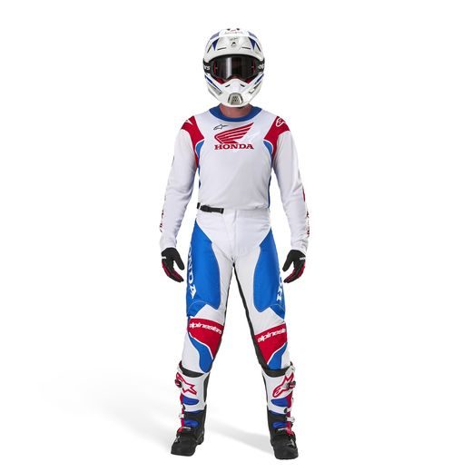DRES RACER ICONIC HONDA KOLEKCE, ALPINESTARS (BÍLÁ/MODRÁ/ČERVENÁ/ČERNÁ) 2026