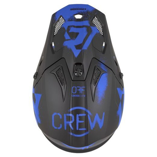 PŘILBA CROSS CUP 2 CREW, CASSIDA (ČERNÁ MATNÁ/MODRÁ) 2026
