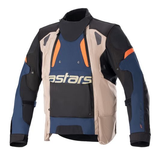 BUNDA HALO DRYSTAR, ALPINESTARS (TMAVĚ MODRÁ/KHAKI/ORANŽOVÁ/ČERNÁ) 2026