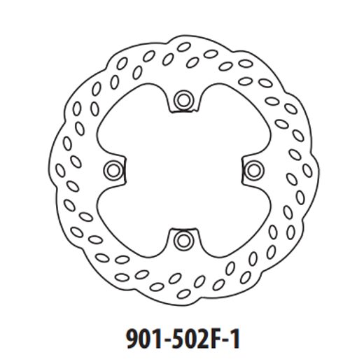 BRZDOVÝ KOTOUČ GOLDFREN 901-502F-1 PŘEDNÍ 240 MM