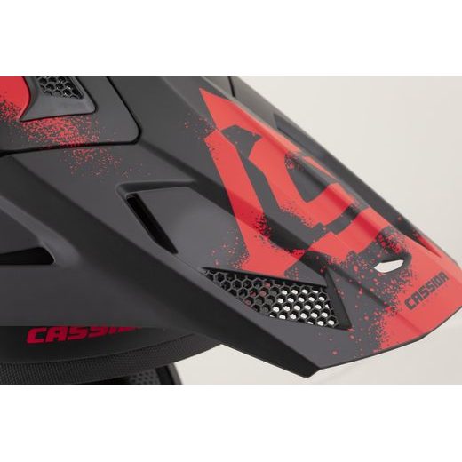 PŘILBA CROSS CUP 2 CREW, CASSIDA (ČERNÁ MATNÁ/ČERVENÁ) 2026