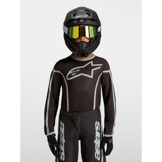 DRES FLUID APEX V2 YOUTH, ALPINESTARS, DĚTSKÉ (ČERNÁ/STŘÍBRNÁ) 2027