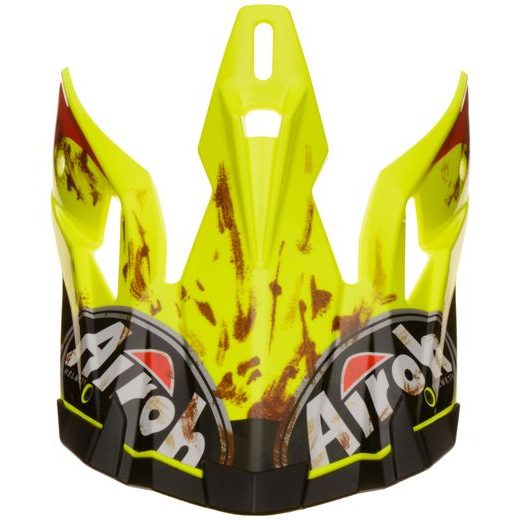 NÁHRADNÍ KŠILT PRO PŘILBY AVIATOR 2.2 SIX DAYS 2017, AIROH (ŽLUTÁ/ČERVENÁ)