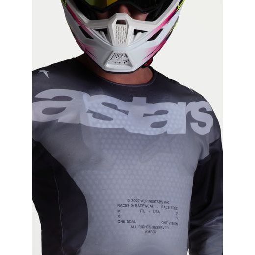 DRES RACER AMBER, ALPINESTARS (TMAVĚ ŠEDÁ/SVĚTLE ŠEDÁ) 2027