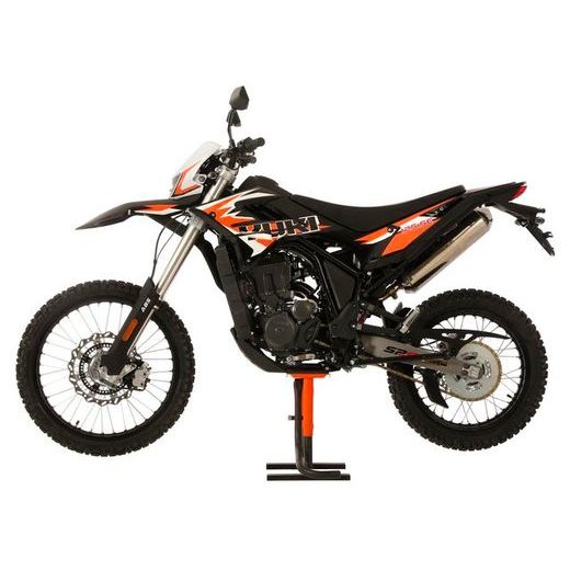 YUKI 125I SE - ČERNÁ / ORANŽOVÉ POLEPY