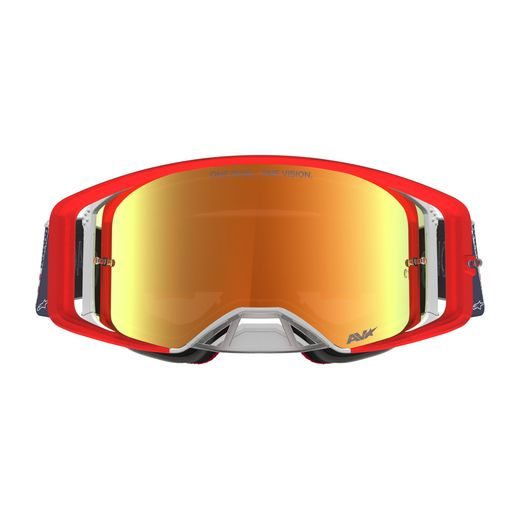 BRÝLE SUPERTECH LIMITOVANÉ EDICE FIFTYFOLD, ALPINESTARS (MODRÁ/ČERVENÁ/BÍLÁ, ZRCADLOVÉ ČERVENÉ PLEXI) 2026