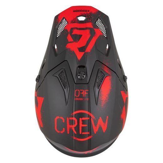 PŘILBA CROSS CUP 2 CREW, CASSIDA (ČERNÁ MATNÁ/ČERVENÁ) 2026