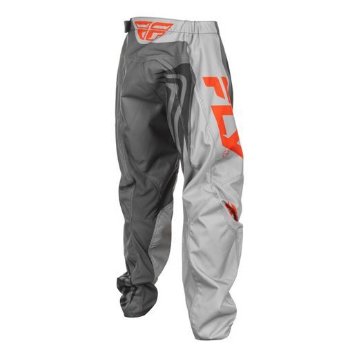 KALHOTY F-16, FLY RACING - USA 2025 DĚTSKÉ (ŠEDÁ/ORANŽOVÁ)